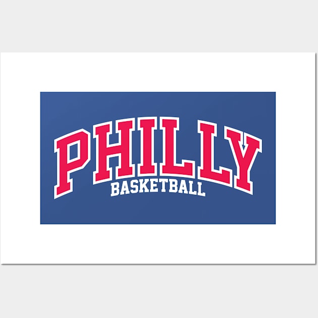 Philly Basketball 2 Wall Art by Center City Threads